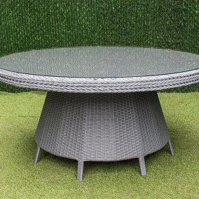 Стол плетёный круглый из ротанга- Стелла