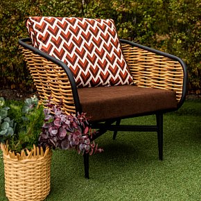 Плетёное кресло из ротанга- Калифорния