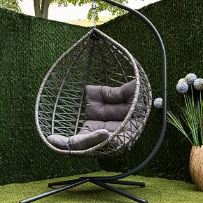 Кресло кокон подвесное из ротанга- Феникс SR