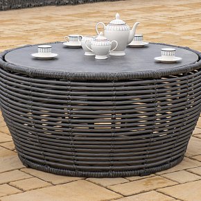 Столик большой плетёный из ротанга- Корфу