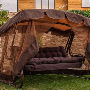 Гойдалки садові розкладні- Феліція коричнева