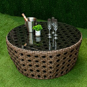 Столик уличный плетёный из ротанга- Фридом