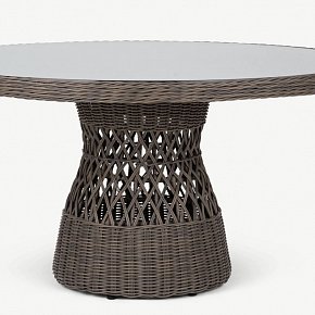 Плетёный круглый стол из ротанга- Вивальдо