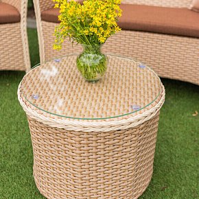 Журнальный столик плетёный из ротанга- Жасмин
