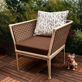 Кресло плетёное из ротанга- Оникс