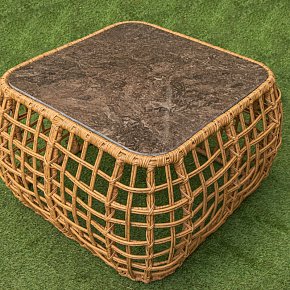 Стол журнальный из ротанга- Морган