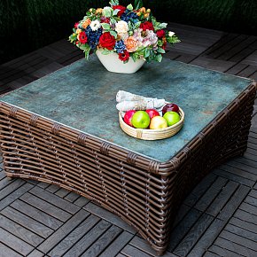 Плетёный столик из ротанга- Монтекассино