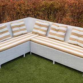 Диван угловой из ротанга- Бали